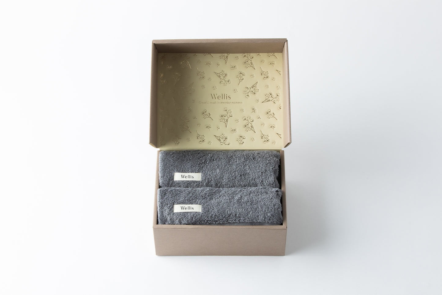 Wellis Sustainable cotton Face towel 2-pieces Gift