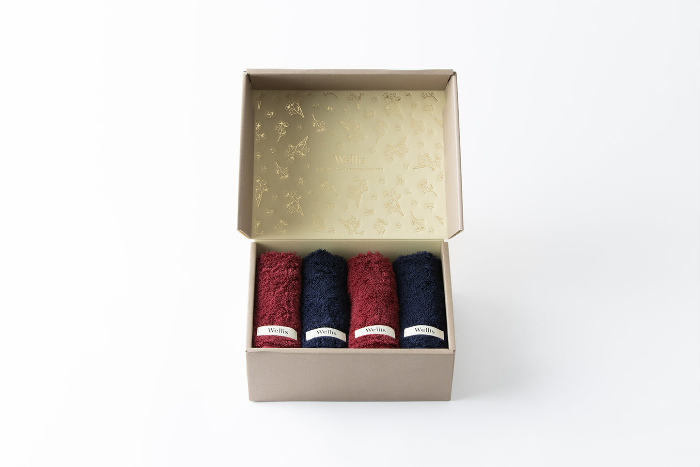 Wellis Sustainable cotton Wash towel 4-pieces Gift