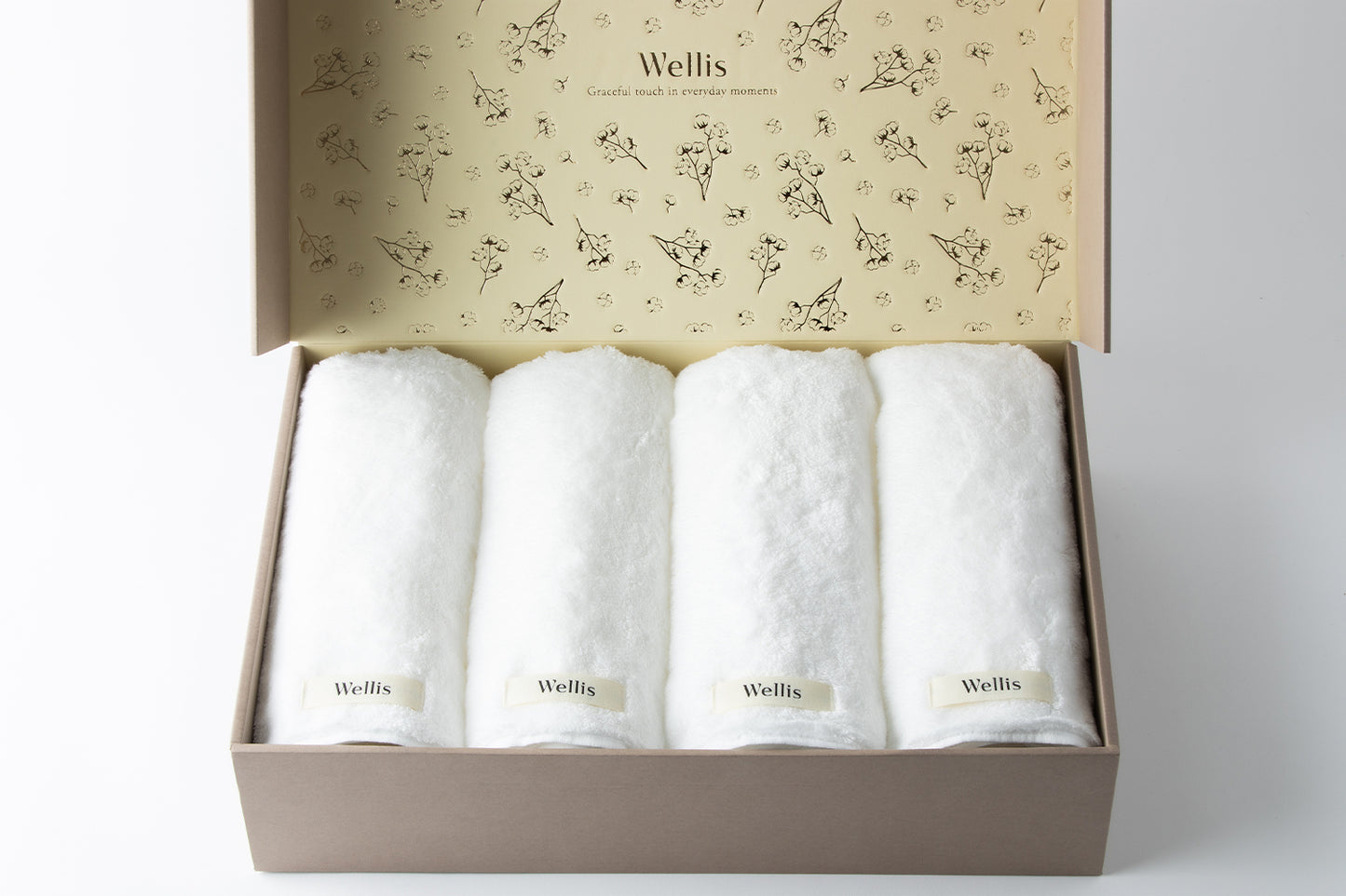 Wellis Sustainable cotton Bath Towel 4-pieces Gift