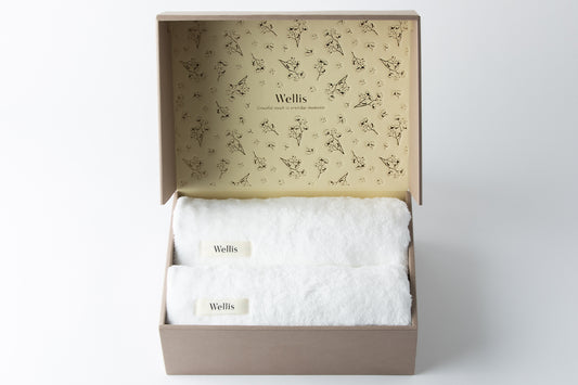 【NewYear SALE】Wellis Sustainable cotton Bath Towel 2-pieces Gift