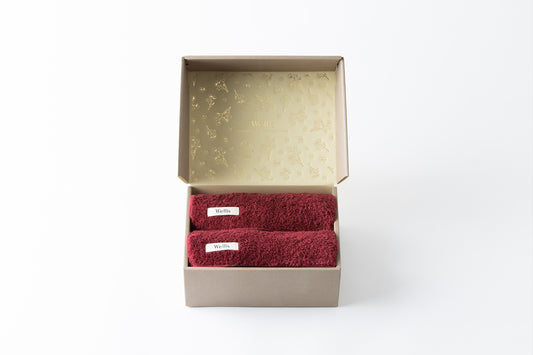 【NewYear SALE】Wellis Sustainable cotton Face towel 2-pieces Gift