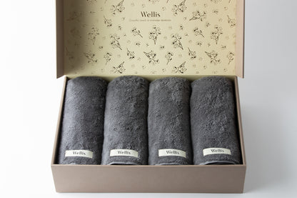 Wellis Sustainable cotton Bath Towel 4-pieces Gift