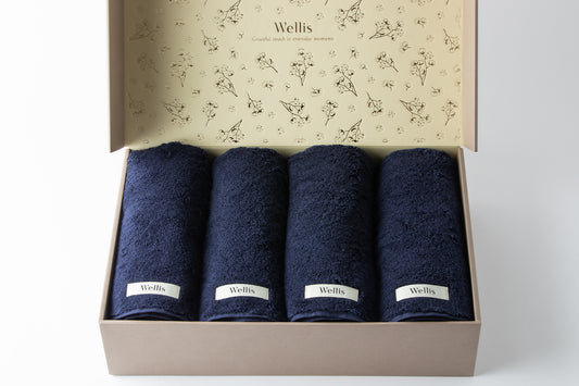 【SUMMER SALE】Wellis Sustainable cotton Bath Towel 4-pieces Gift