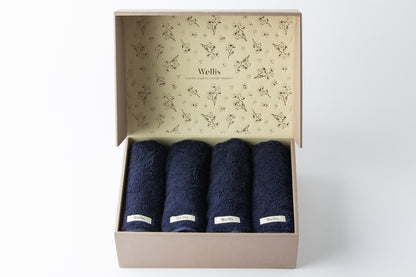Wellis Sustainable cotton Face towel 4-pieces Gift