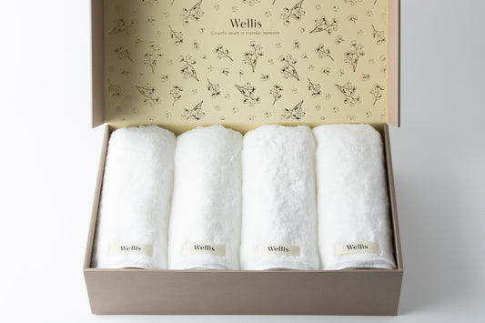 Wellis Sustainable cotton Bath Towel 4-pieces Gift