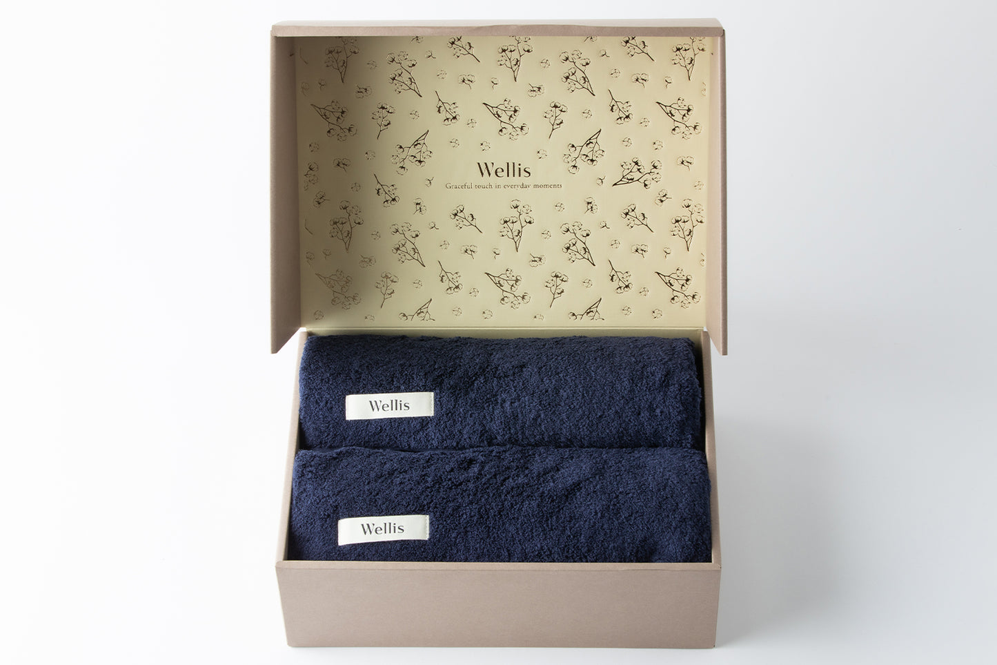 【NewYear SALE】Wellis Sustainable cotton Bath Towel 2-pieces Gift