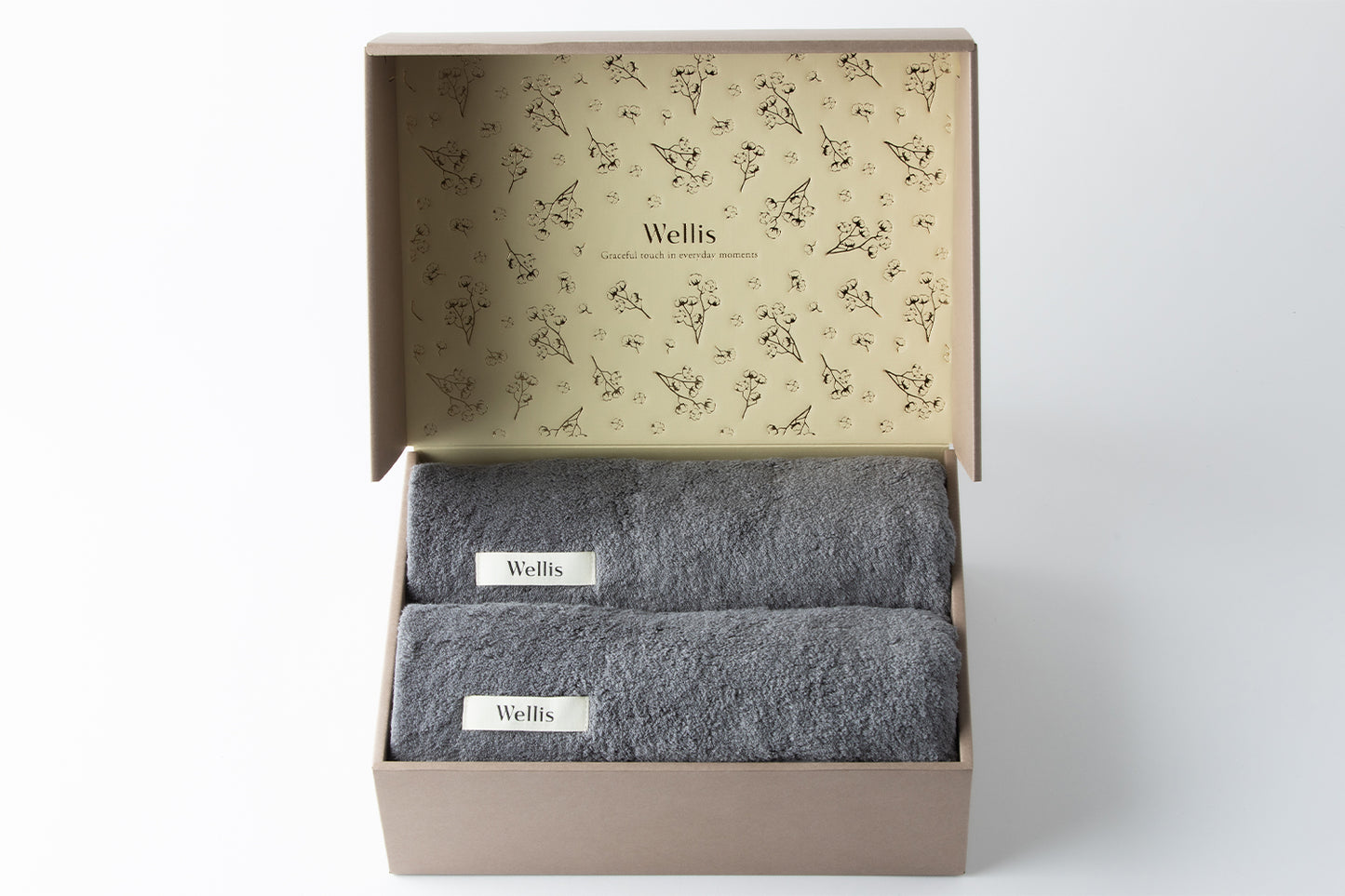 【NewYear SALE】Wellis Sustainable cotton Bath Towel 2-pieces Gift