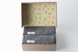 【NewYear SALE】Wellis Sustainable cotton Bath Towel 2-pieces Gift