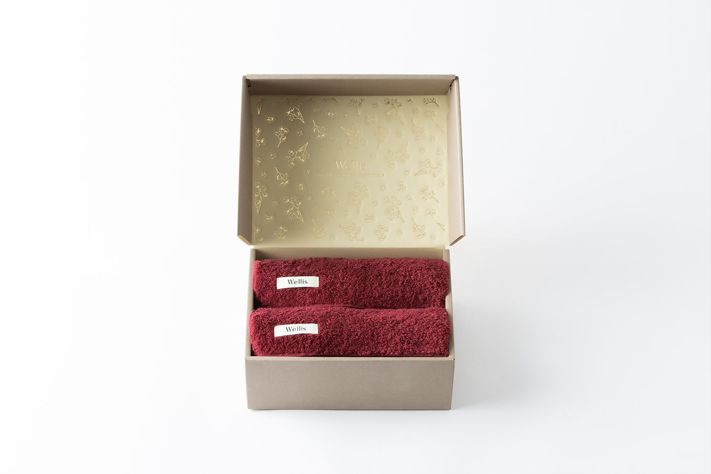 【NewYear SALE】Wellis Sustainable cotton Face towel 2-pieces Gift