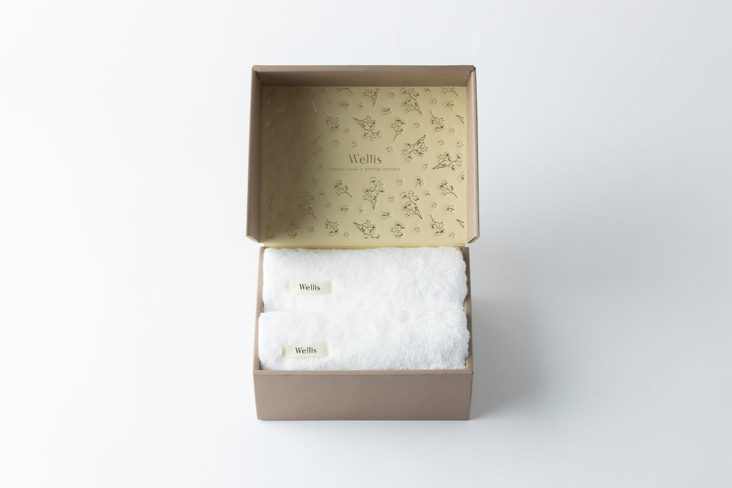 【NewYear SALE】Wellis Sustainable cotton Face towel 2-pieces Gift