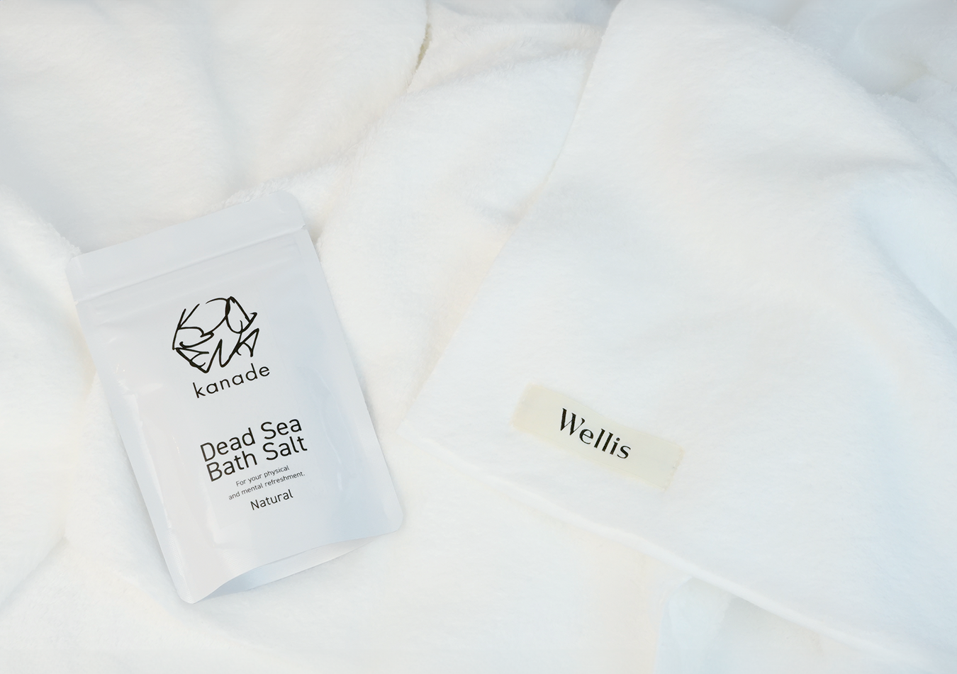 Bath Towel＋bath salt Natural 150g