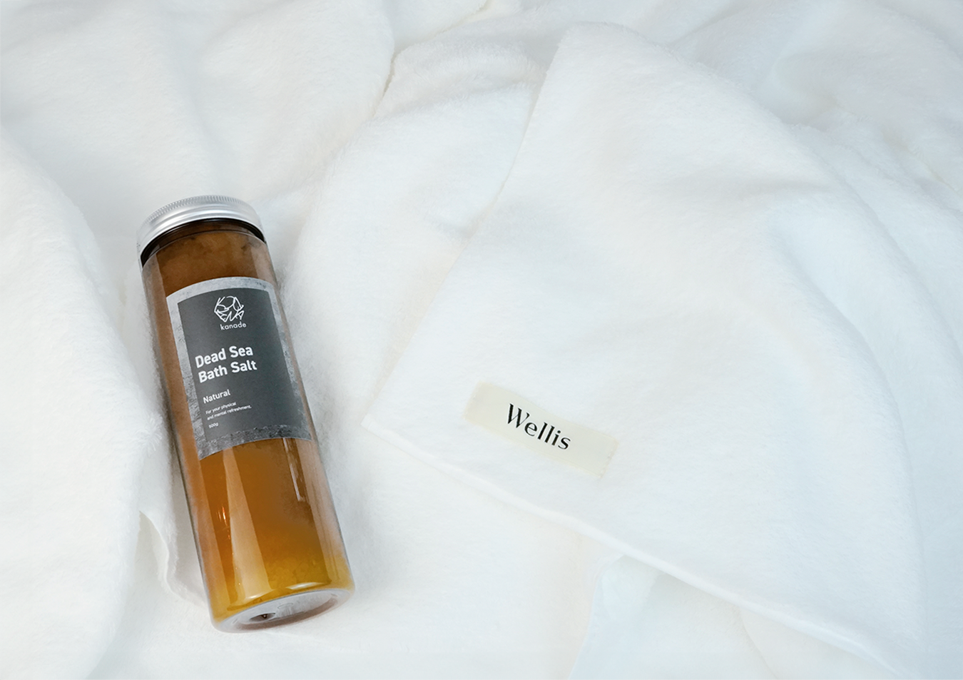 Bath Towel＋bath salt Natural 500g