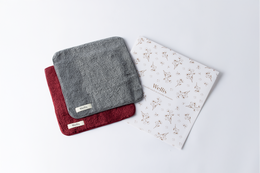 【NewYear SALE】Wellis Sustainable cotton Towel handkerchief 2-pieces Gift